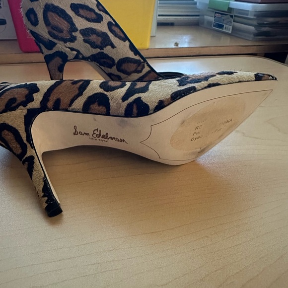 Sam Edelman Zola Leopard Calf Hair Heels  - Picture 9 of 10